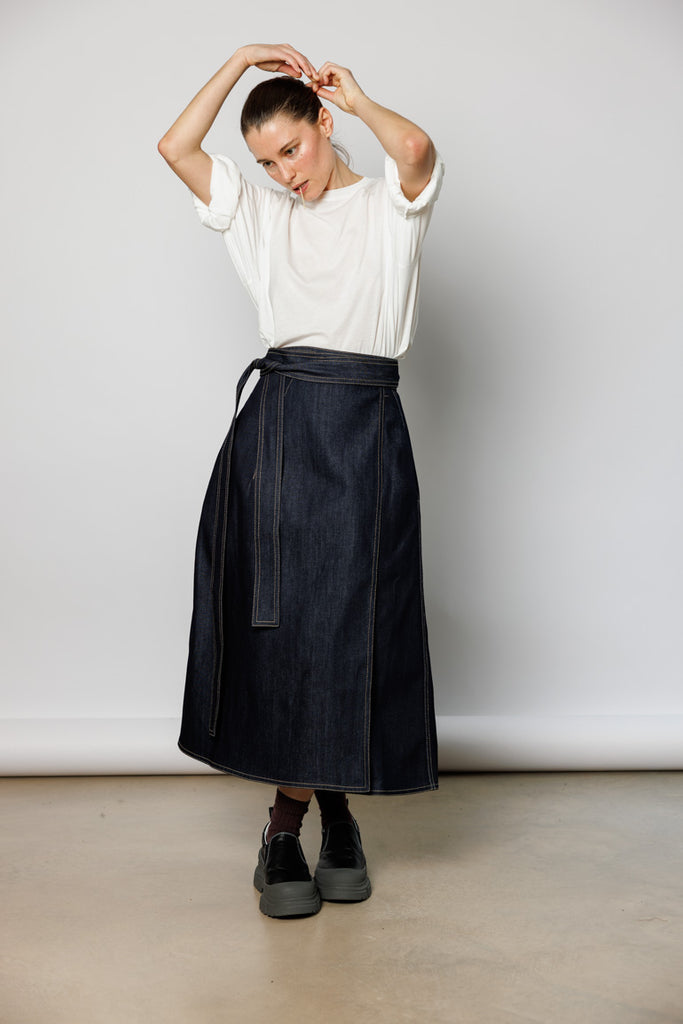 Stieglitz Denim Skirt - Indigo
