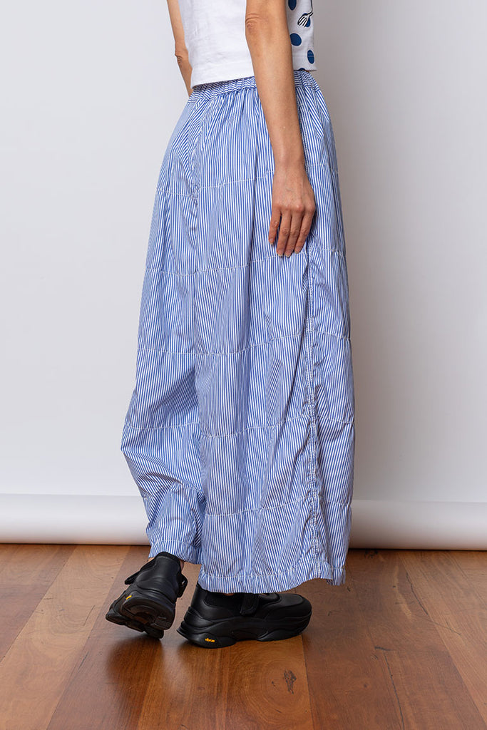 Stitched Stripe Pants - Blue/White