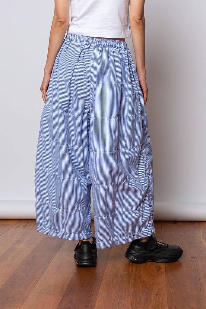 Stitched Stripe Pants - Blue/White