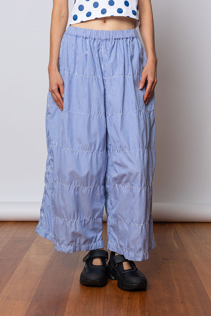 Stitched Stripe Pants - Blue/White