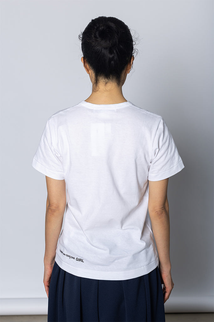 Strawberry Logo Print T-Shirt - White
