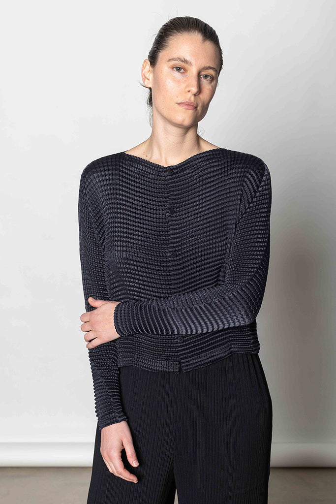 Suede Like Please Cardigan - Black