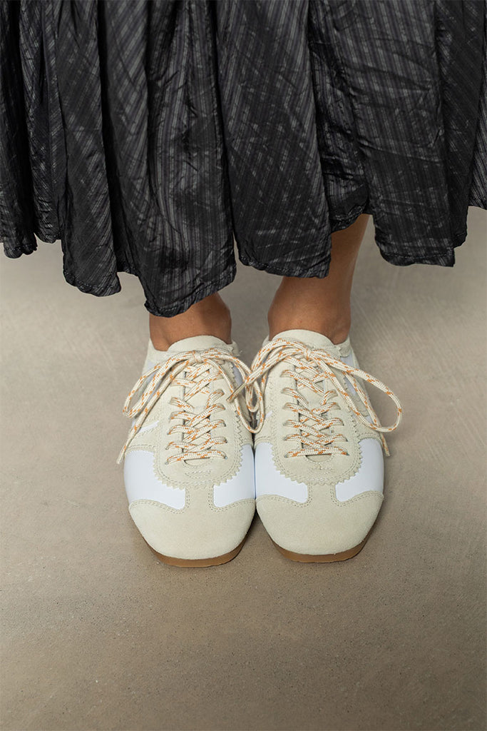 Suede Sneakers - White