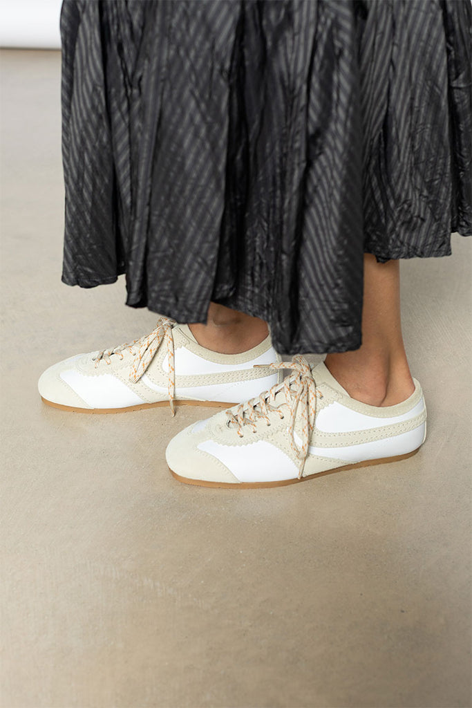 Suede Sneakers - White