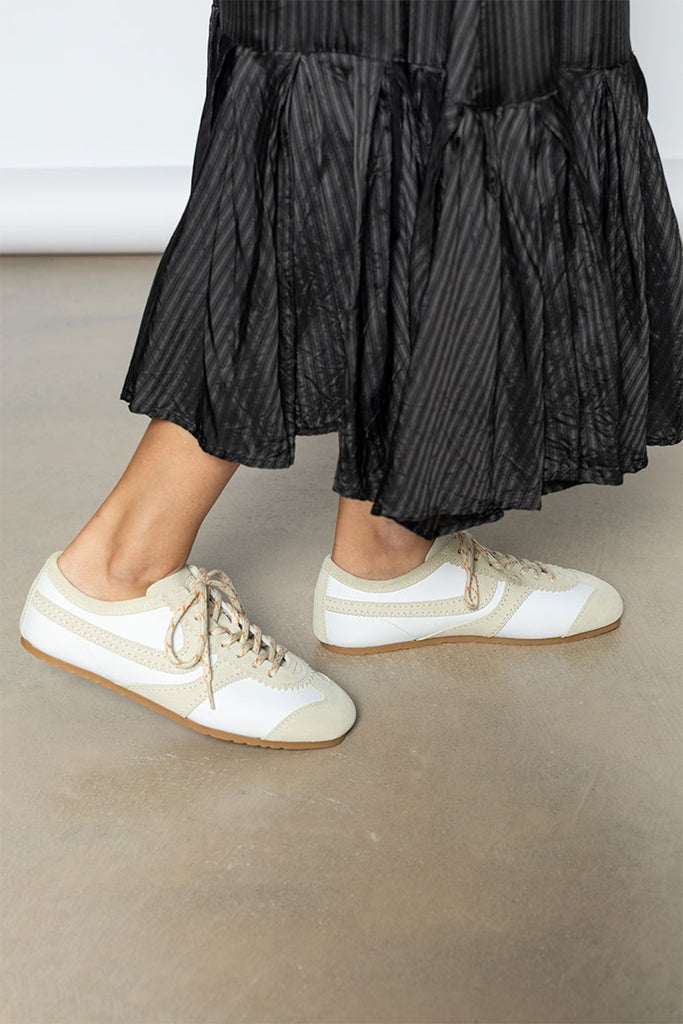 Suede Sneakers - White