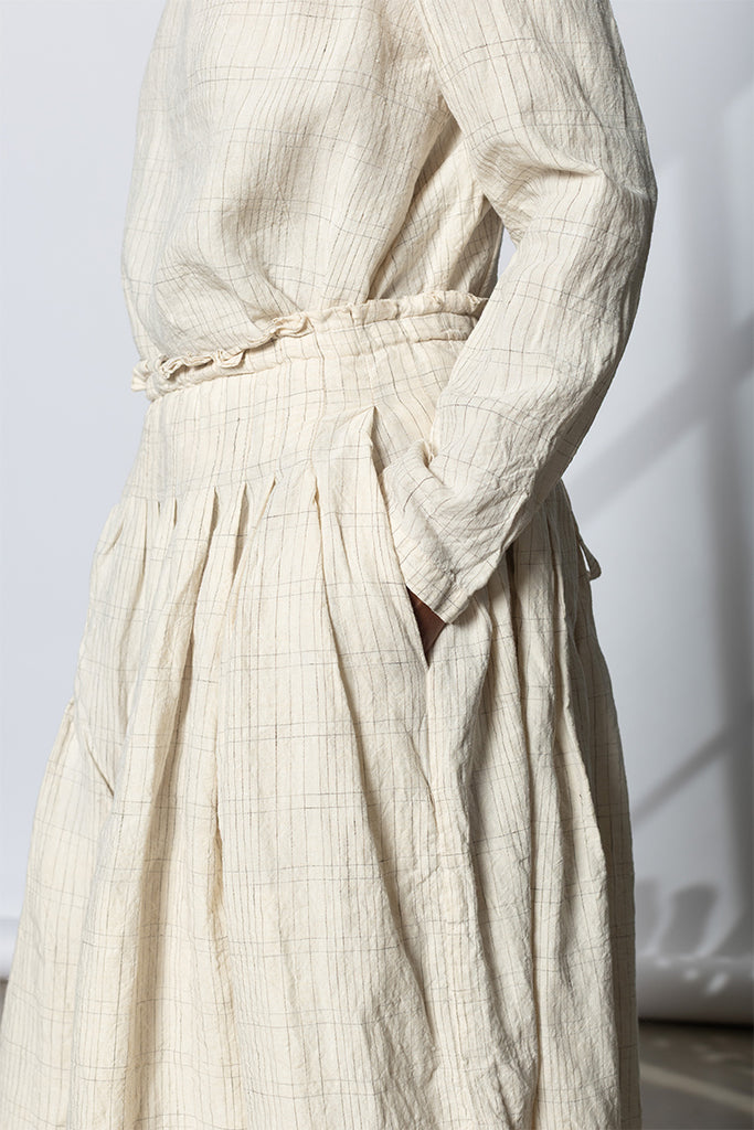 Sunflower Skirt - Silver Check