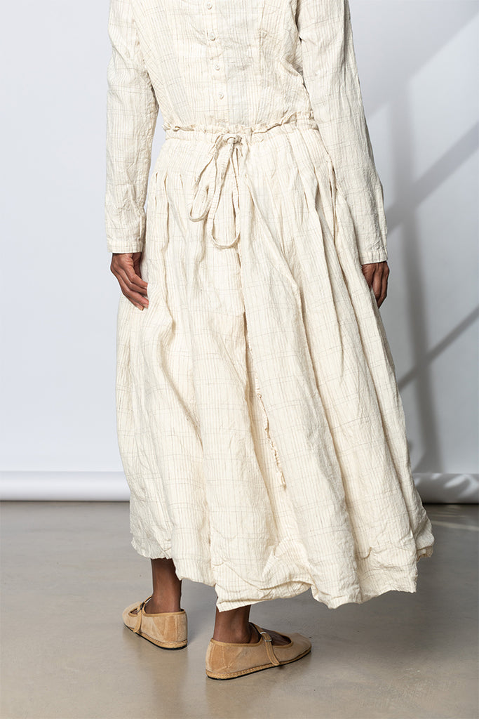 Sunflower Skirt - Silver Check