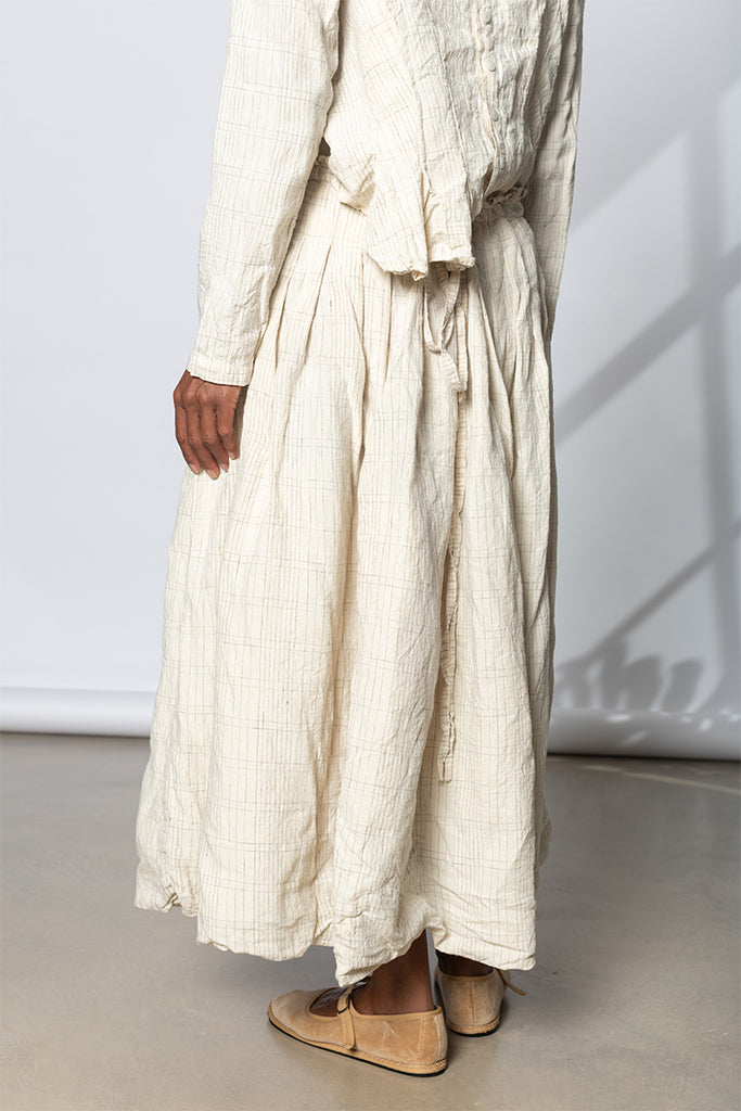 Sunflower Skirt - Silver Check