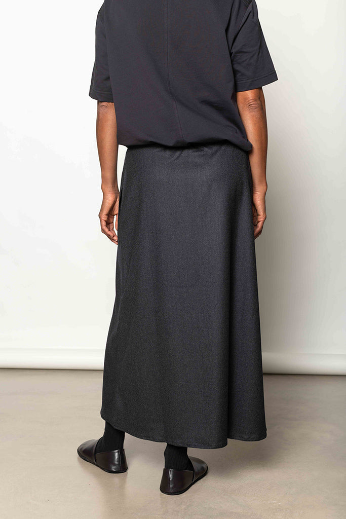 Synne Skirt - Charcoal Melange