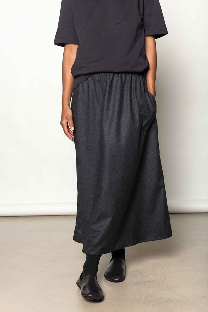 Synne Skirt - Charcoal Melange