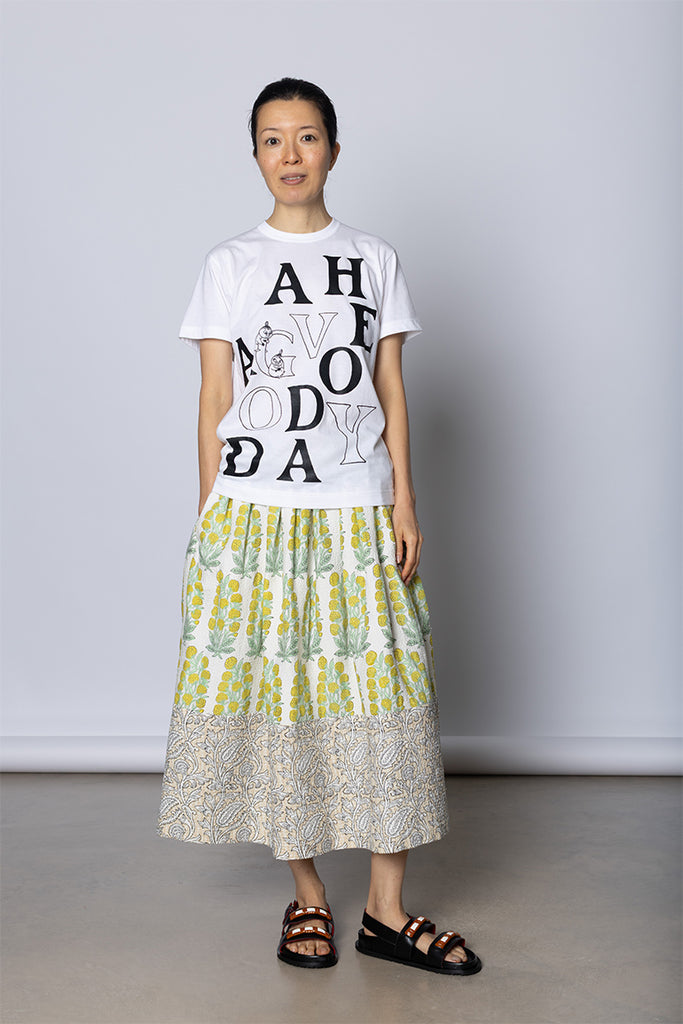 Good Day Print T-Shirt - White/Black