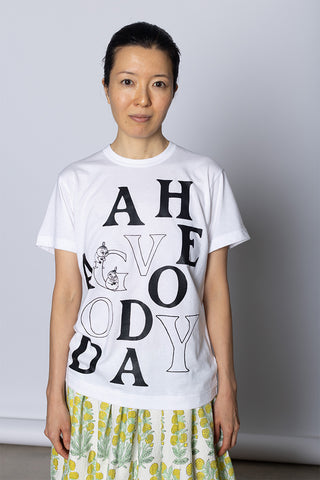 Good Day Print T-Shirt - White/Black