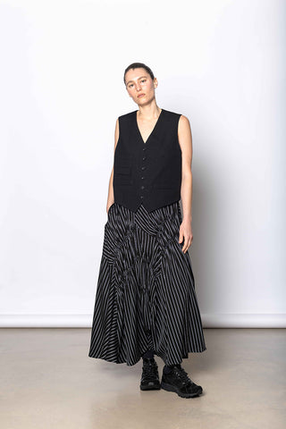 T Gather Pants - Black