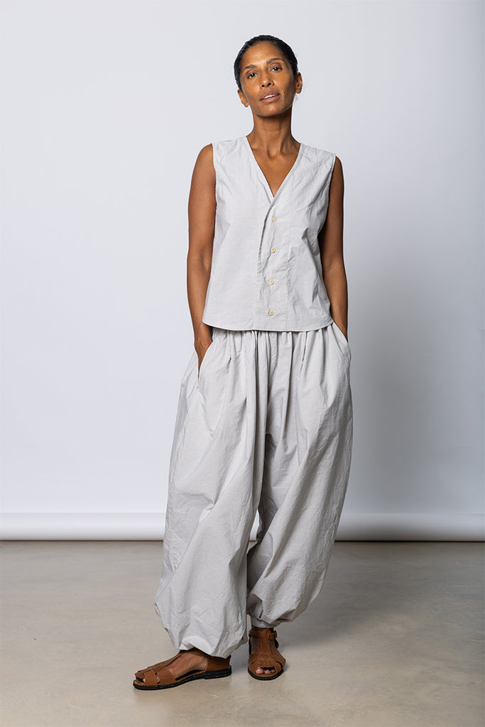 Tamou Trousers - Dusty Fine Stripe