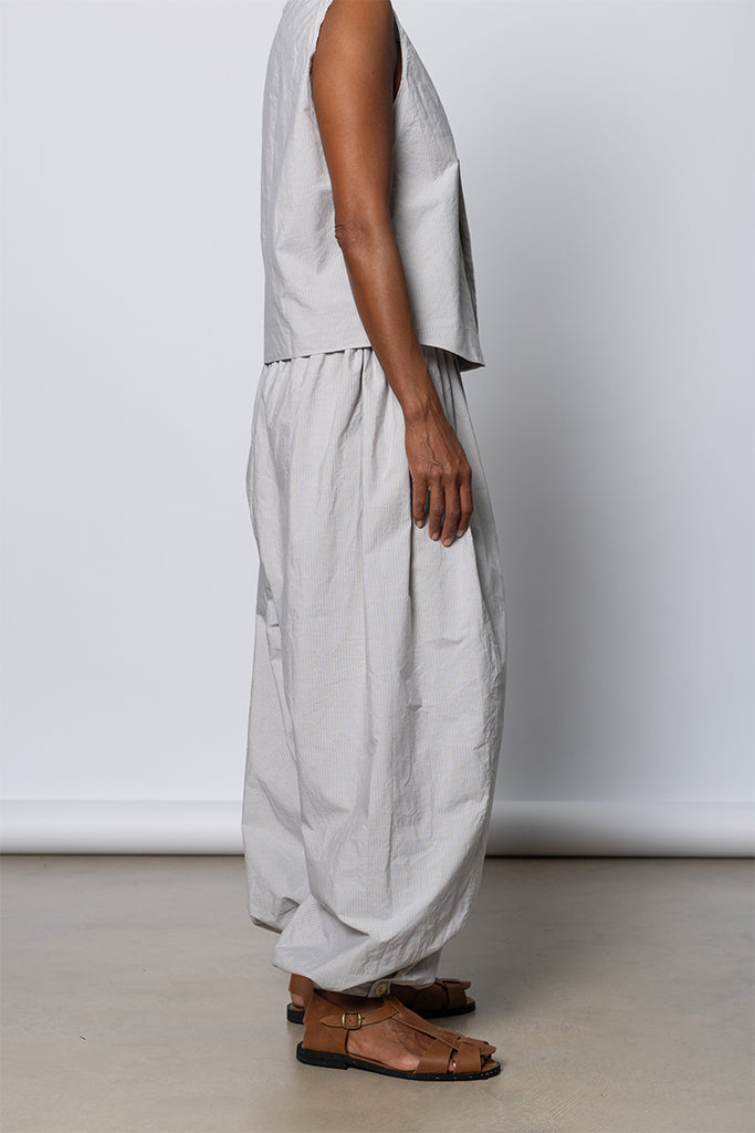 Tamou Trousers - Dusty Fine Stripe