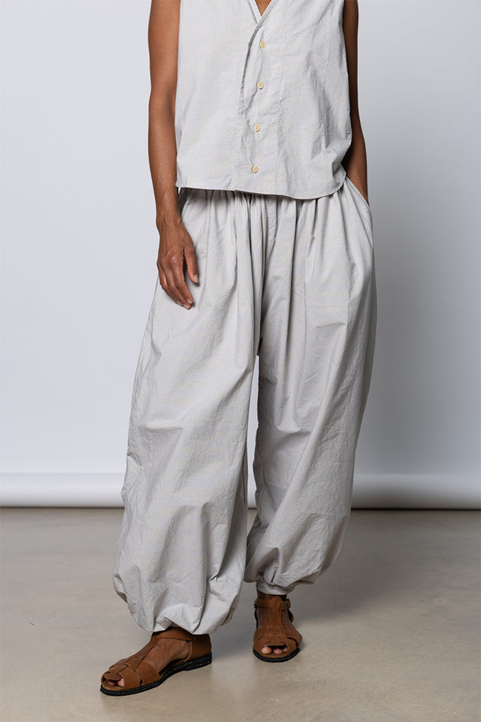 Tamou Trousers - Dusty Fine Stripe