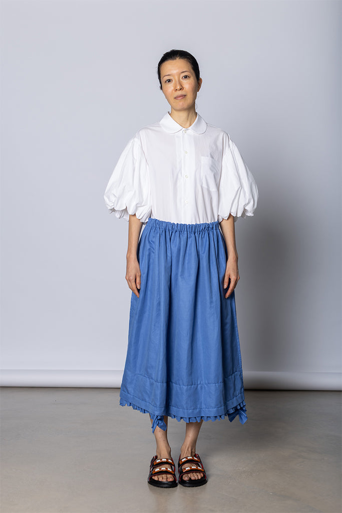 Balloon Sleeve Blouse - White