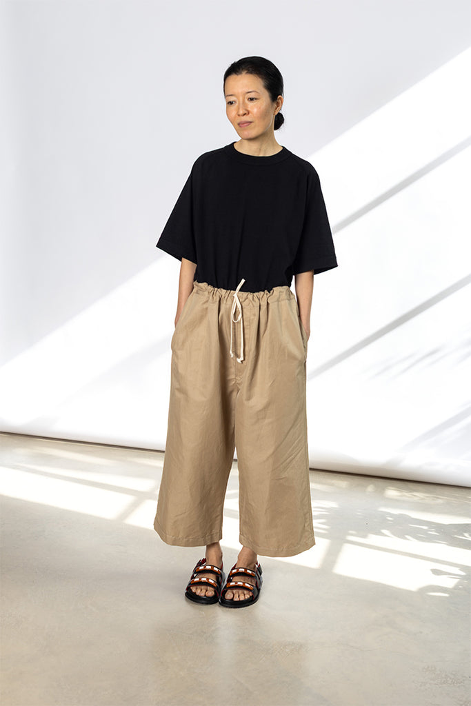 Cotton Linen Pants - Beige