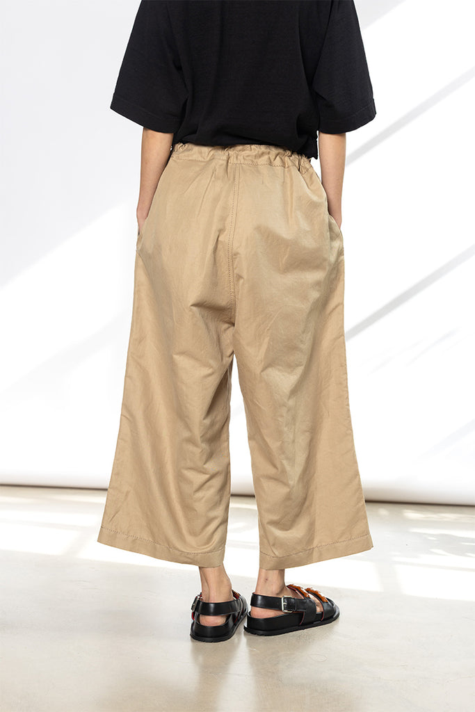 Cotton Linen Pants - Beige