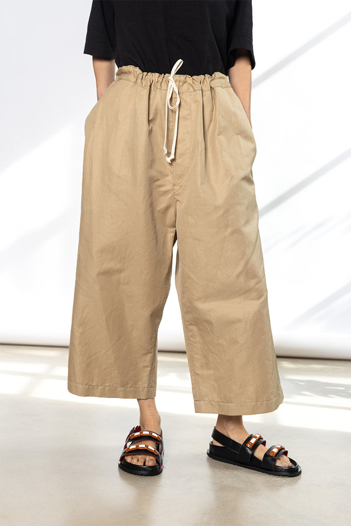 Cotton Linen Pants - Beige