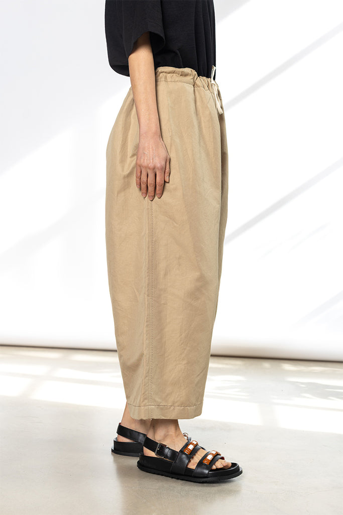 Cotton Linen Pants - Beige
