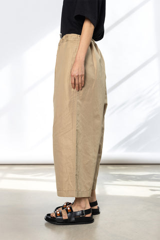 Cotton Linen Pants - Beige