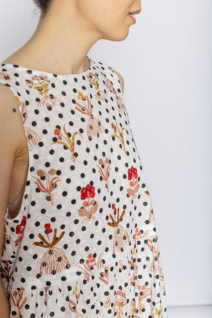 Floral Dot Dress - Multi