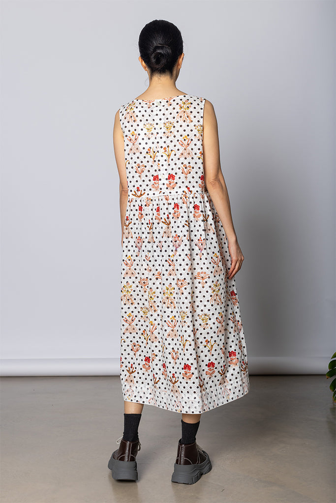 Floral Dot Dress - Multi