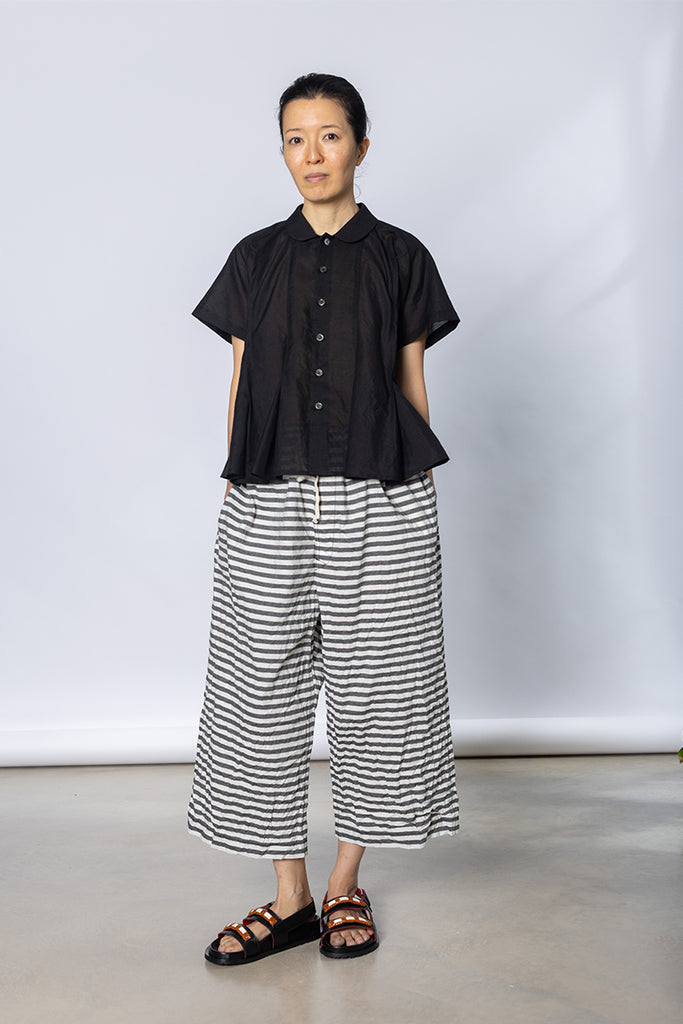 Horizontal Stripe Pant - Black/White