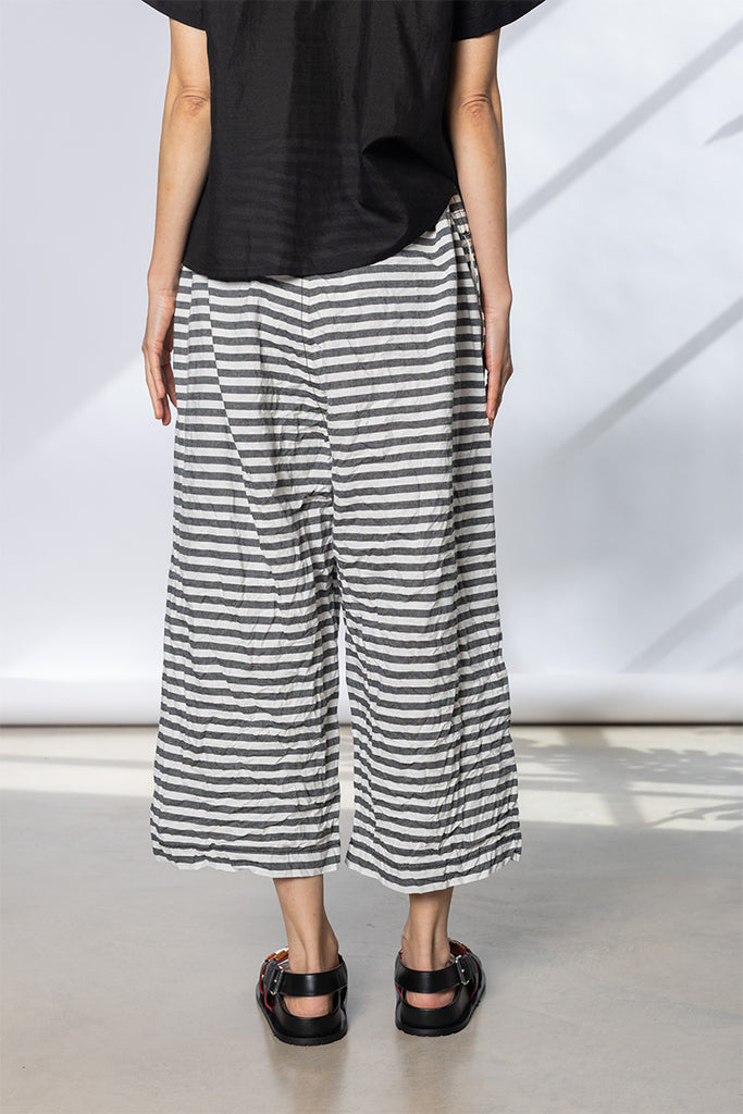 Horizontal Stripe Pant - Black/White