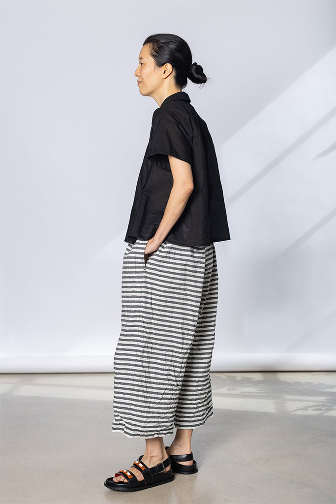 Horizontal Stripe Pant - Black/White