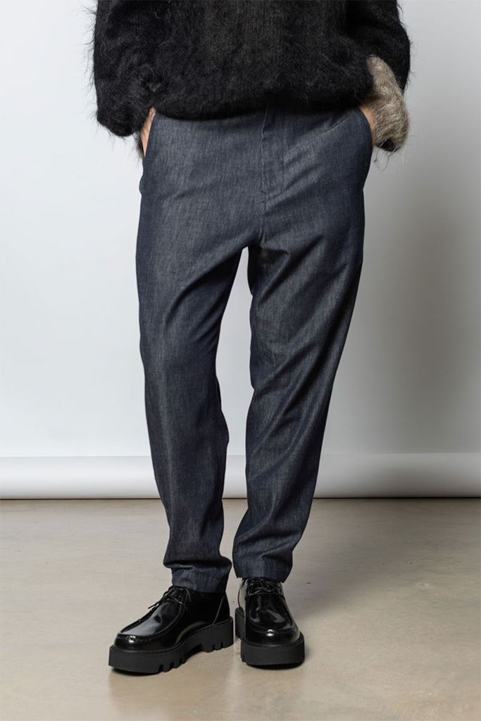 Tapered Leg Denim Pant - Indigo
