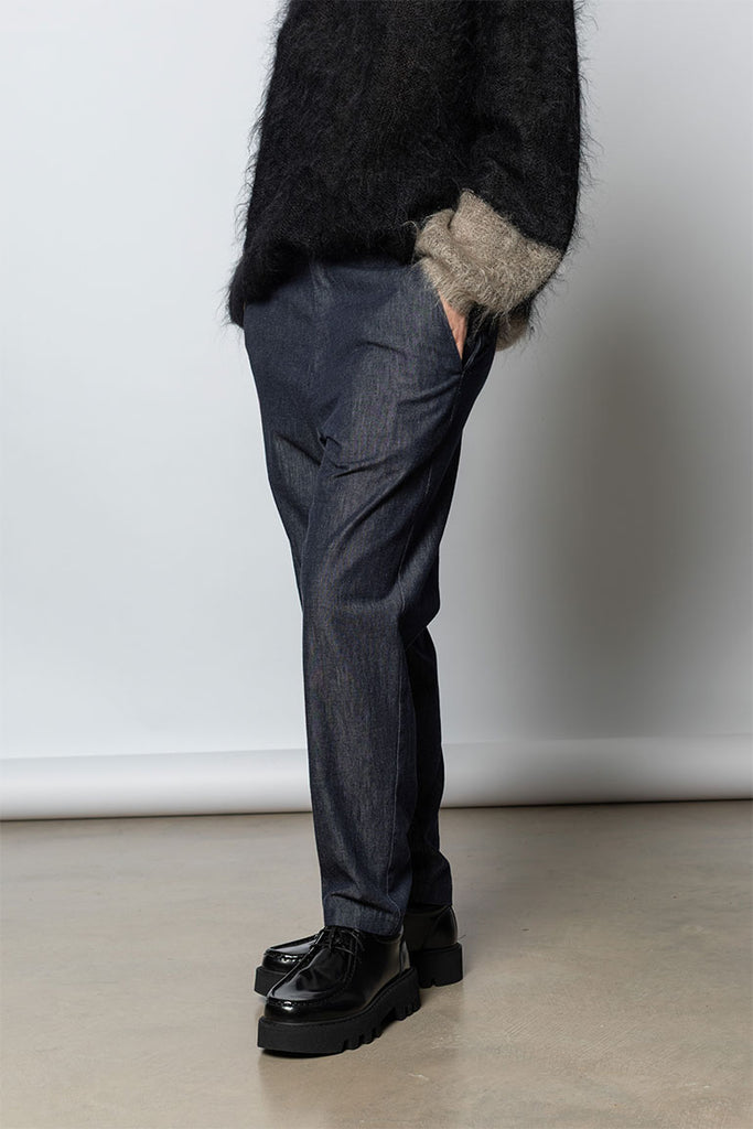 Tapered Leg Denim Pant - Indigo
