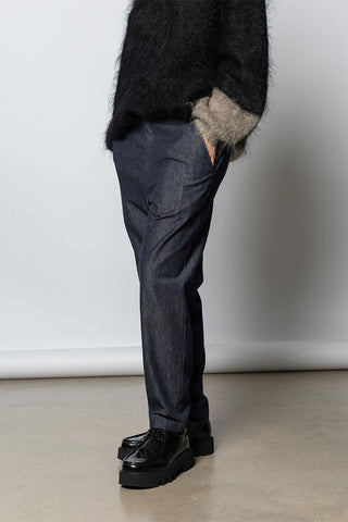Tapered Leg Denim Pant - Indigo