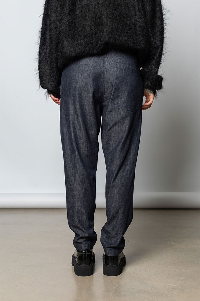 Tapered Leg Denim Pant - Indigo