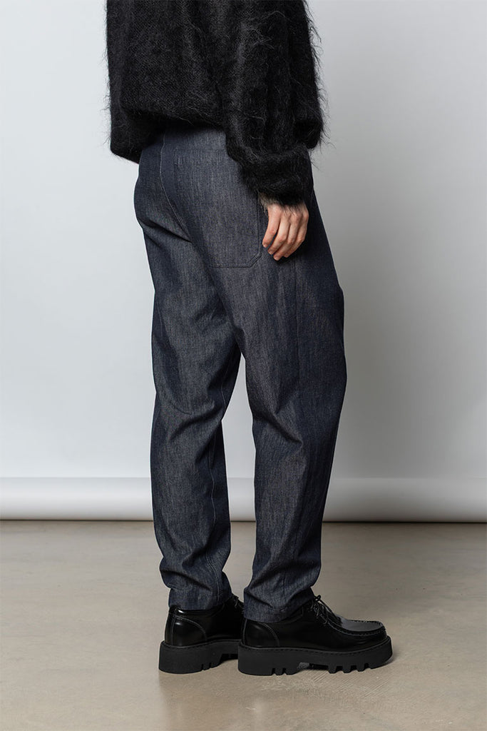 Tapered Leg Denim Pant - Indigo