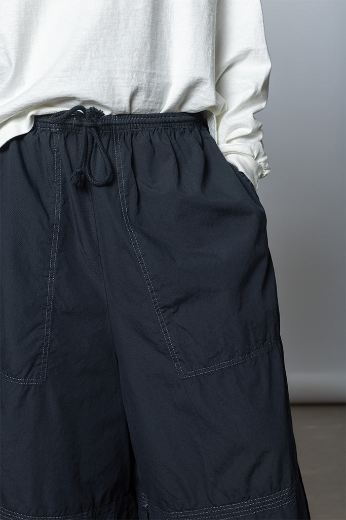 Garment Dyed Big Shorts - Black/Contrast