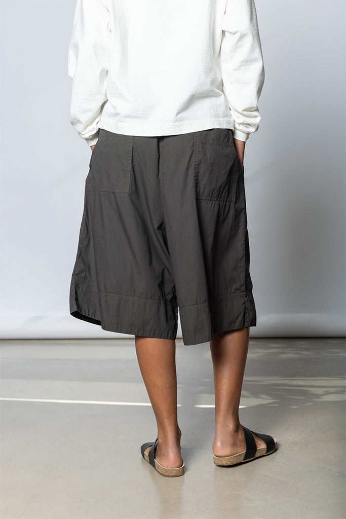 Garment Dyed Big Shorts - Dark Olive Green
