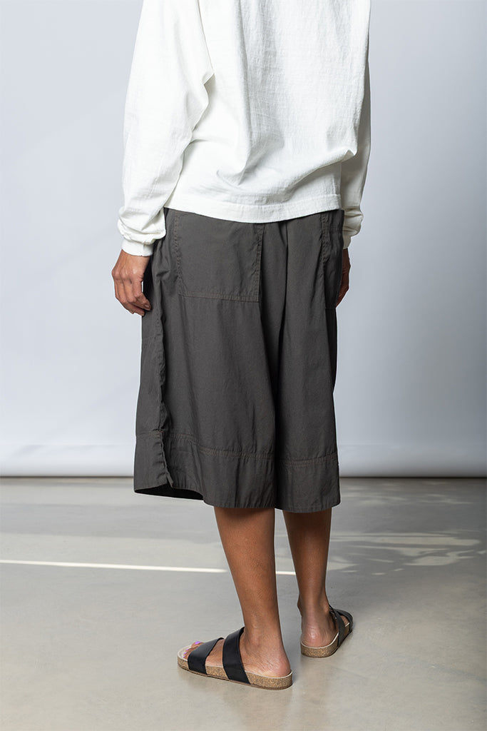 Garment Dyed Big Shorts - Dark Olive Green