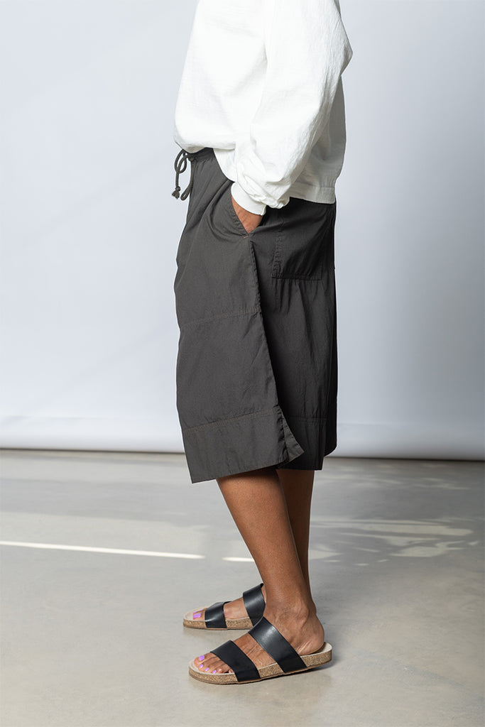 Garment Dyed Big Shorts - Dark Olive Green