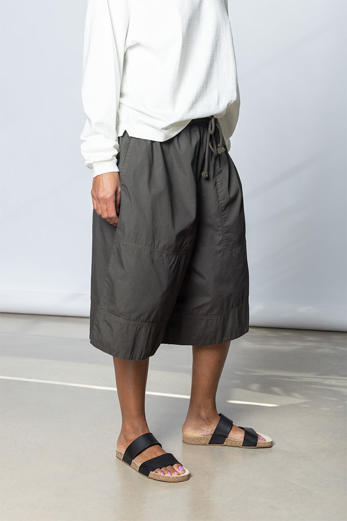 Garment Dyed Big Shorts - Dark Olive Green