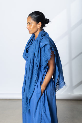 Garment Dyed Sarong - Dutch Blue