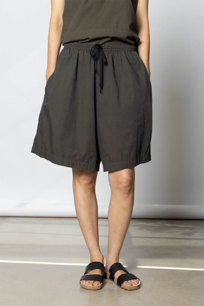 Garment Dyed Jomid Shorts - Dark Olive Green
