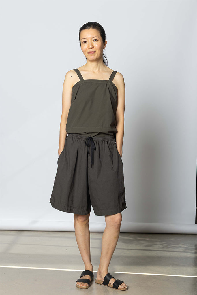 Garment Dyed Jomid Shorts - Dark Olive Green