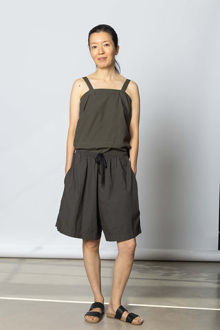 Garment Dyed Jomid Shorts - Dark Olive Green