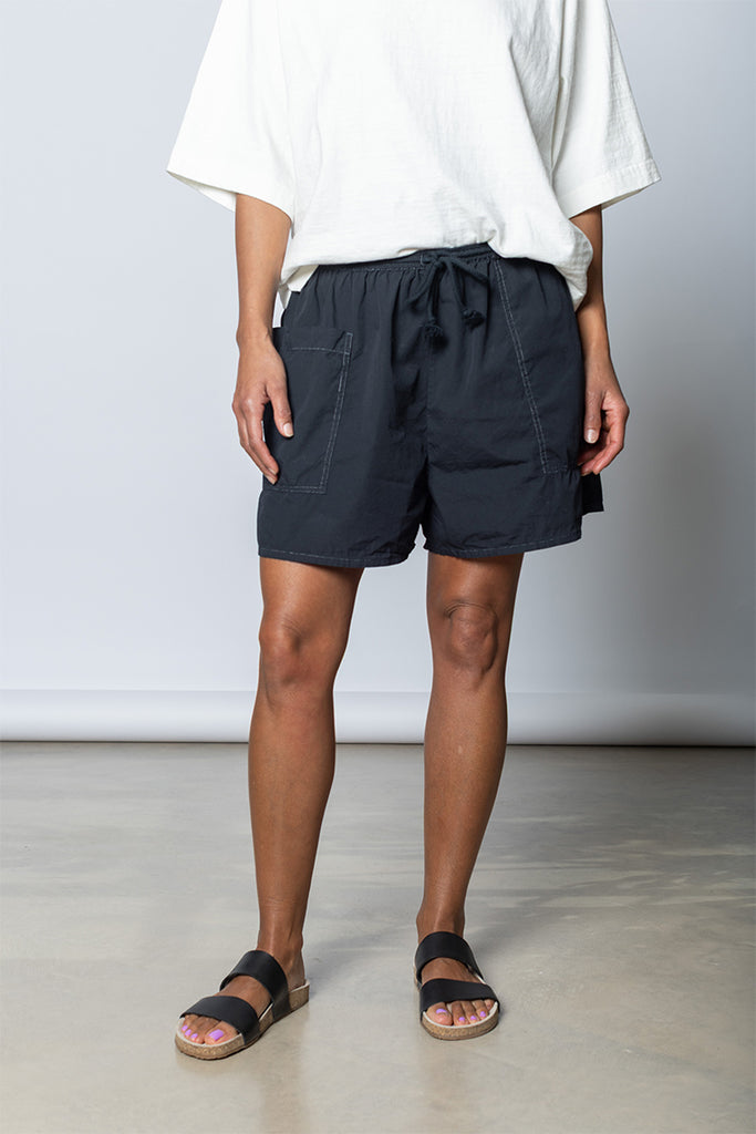 Garment Dyed Pocket Shorts - Black/Contrast