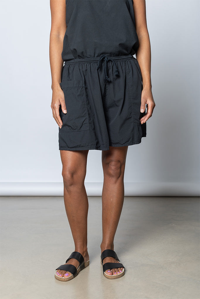 Garment Dyed Pocket Shorts - Soft Black