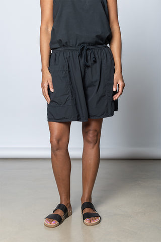 Garment Dyed Pocket Shorts - Soft Black