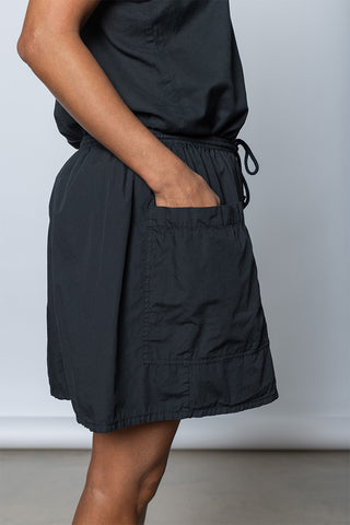 Garment Dyed Pocket Shorts - Soft Black