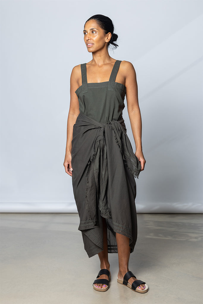Garment Dyed Sarong - Dark Olive Green
